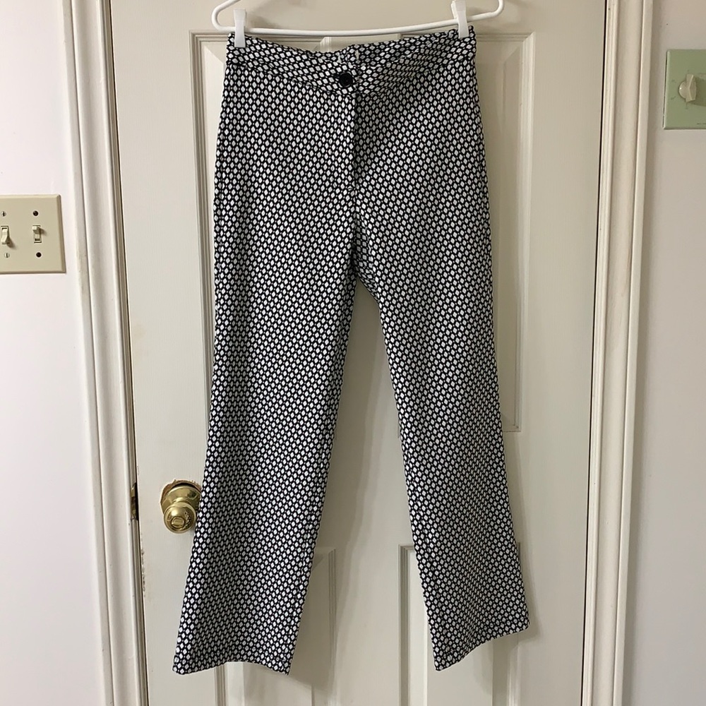 🌷3 for$25🌷Unbranded, US M, Black & White Diamond Print Back Pocket Pants